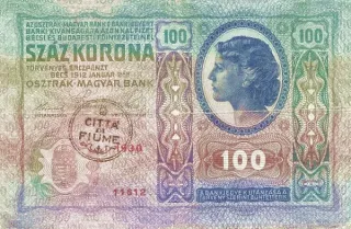 Croatian States 100 Kronen, 1920 reverse